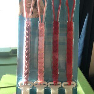 Silicone Pacifier Clips; 4-pack; Chewable; New/Sealed in Packaging